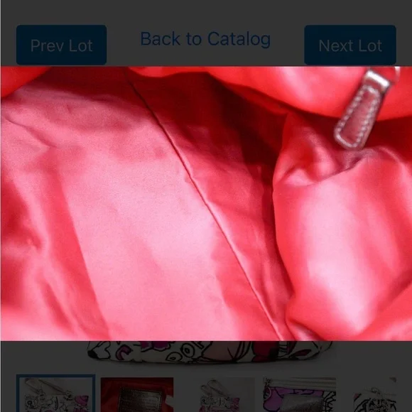 Coach Poppy Floral Tote - Pink, White, and Silver - Picture 8 of 11